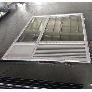 Custom Aluminum Alloy Fixed Glass Window With Air Conditioning Vent