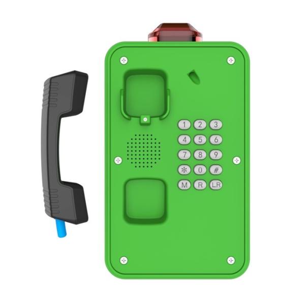 Buy Green Industrial Weatherproof Telephone , Tunnel /  Marine Waterproof Intercom at wholesale prices