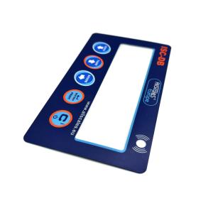 Polyester Custom Printed Digital Keypad Dome Switch With Transparent Window