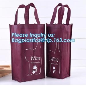 China quality supplier durable non-woven Reusable Polypropylene non woven wine bag, Fashion fancy wine bag/insulated non woven on sale
