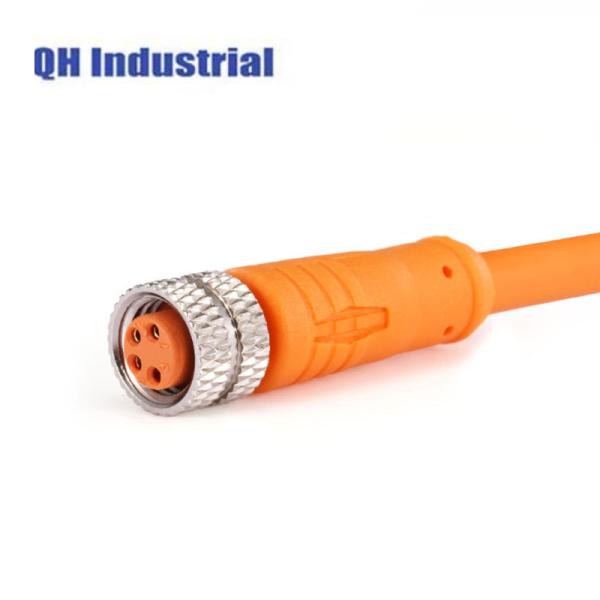 Buy Ip67 M8 Connector 4 Pin a Code PVC with Cable Female Straight Industrial Wire Cable Connector Waterproof at wholesale prices