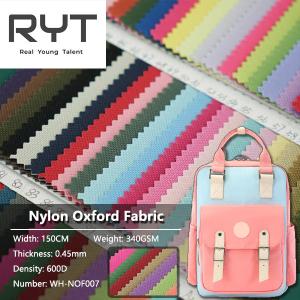 600D Polyester Nylon Oxford Fabric 340Gsm Backpack Produced Material