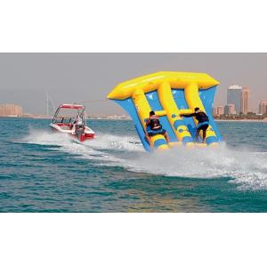 PVC Tarpaulin Inflatable Water Flying Fish Boat With Logo printing