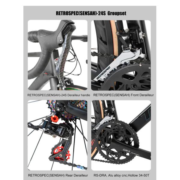 Rim Brake T900 Carbon Frame Road Bike Aero Racing Full Inner Cables