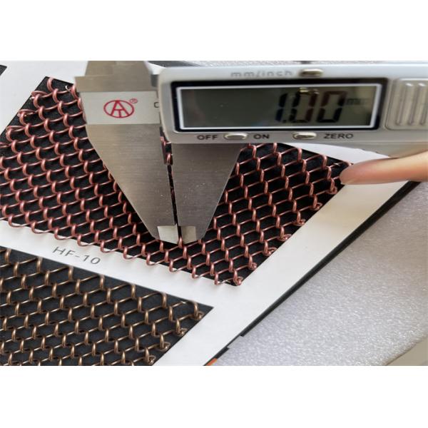 8mm Diamond hole 1.2mm Thickness Aluminium Chain Decoration Mesh Curtain