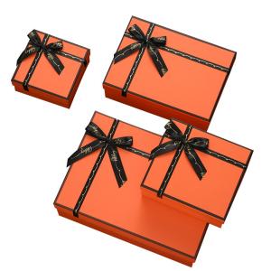 Cardboard Packaging Box Recyclable Paper Eco Friendly Luxury Gift Box With Bow