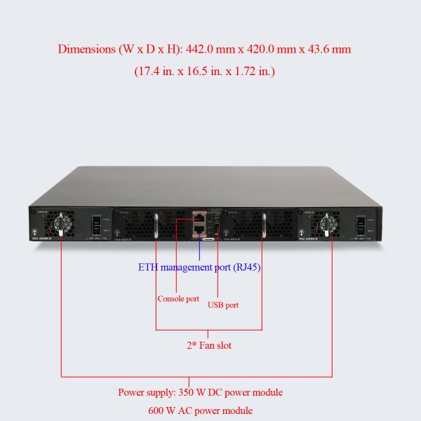 32 Port Data Center Switches CE6810-32T16S4Q-LI 960 Mpps 288W 1.28 Tbit S