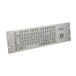 PS2 19U Stainless Steel Industrial Keyboard 400DPI IP65 Static