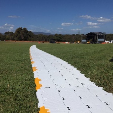 Buy HDPE Material Portable Event Flooring with High Load Capacity Customizable Color and Temperature Resistant for Outdoor Use at wholesale prices