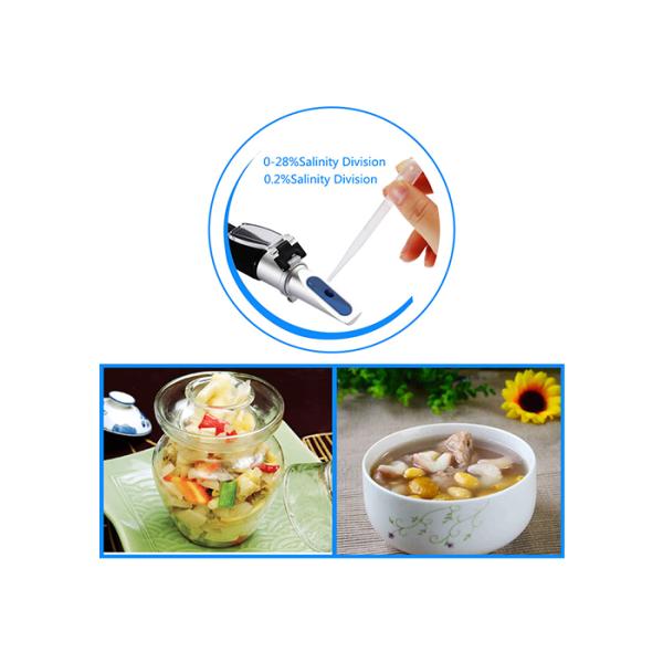 0-28% Salinity Specific Gravity Refractometer For Fruit Juices / Soft Drinks