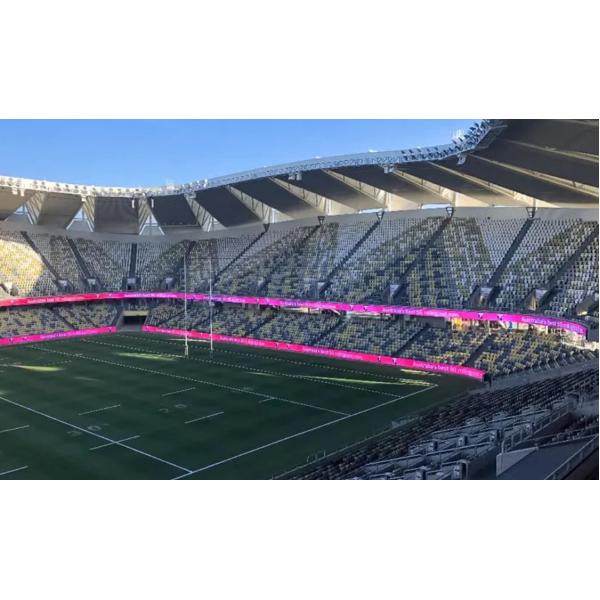 Flame Retardant Outdoor Stadium Perimeter LED Display with 7000nits Brightness and P8.33mm Pixel Pitch