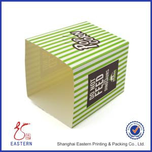 Green Food Grade Cardboard Packaging Boxes With Auto Lock Bottom
