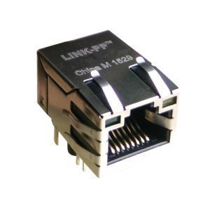 Quality J1B321ZDD , Magnetic RJ45 Jack Tab-Up With 10 / 100Base-T Magnetic LPJ15125AENL for sale