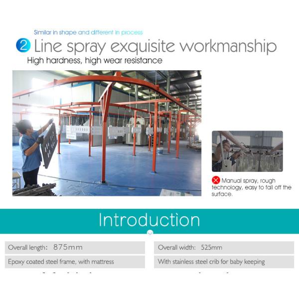 Factory Single Function Stainless Steel Infant Medical Bed Plastic Baby Hospital Bed Newborn Pediatric Crib for Sale