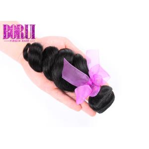 Unprocessed Malaysian Hair With Closure , 12a Malaysian Loose Wave Bundles