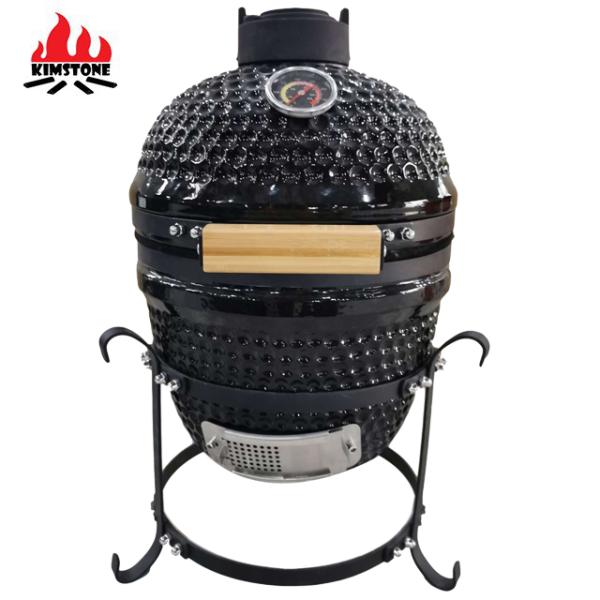 KIMSTONE 13 Zoll Kamado Grill Keramik Bbq Grill Mini Ceramic Smoker Kamado Ceramic Barbecue Grill
