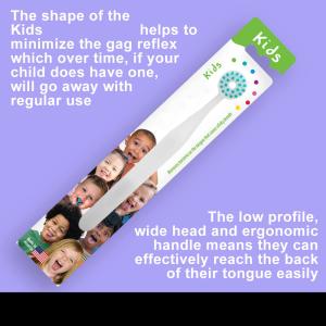 Strawberry Flavor Kids Tongue Cleaner Paste Gel Enriched With Zinc 2 Set