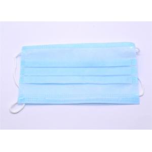 Three Layers Disposable Dust Mask , Disposable Chemical Mask Latex Free