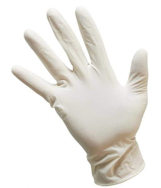 Buy Latex Medical Examination Disposable Hand Gloves 260mm at wholesale prices