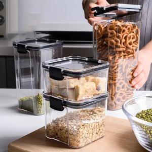 Premium Sealed Clipped Plastic Lunch Containers 1800ml Food Storage Containers