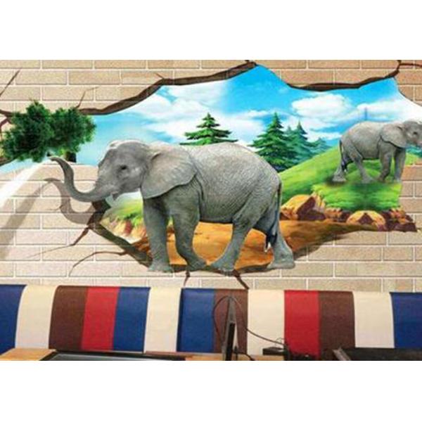 720*1440DPL 20sqm/h CMYK 3D Wall Inkjet Printer TX800 Nozzles