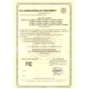 Shenzhen GreenTouch Technology Co., Ltd Certifications