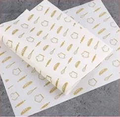 Coated Logo Wax Paper For Wrapping Food , Food Grade Custom Printed Burger Wrapping Paper