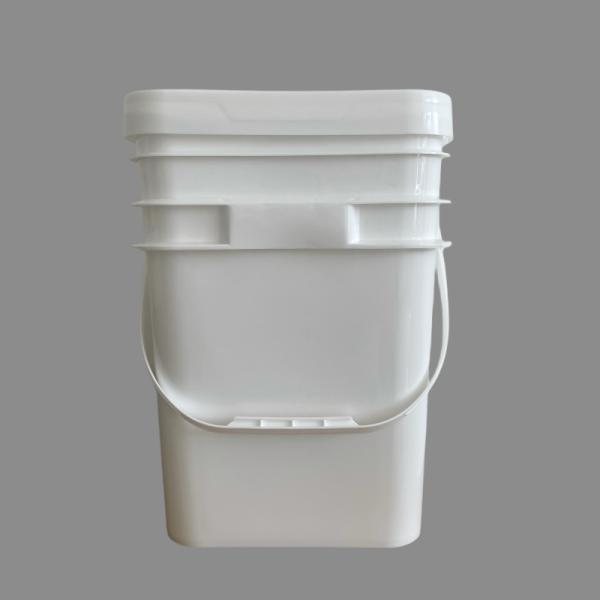 20L Square Plastic Barrel Drum Pail with Customized Logo Printing and Plastic Material