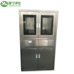 Stainless Steel Hospital Medicine Cabinet Instrument Cupboard With Two Drawer