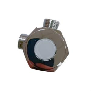 Two Way Brass Angle Valve Fast Core Plastic Handle 1/2*3/8*3/8