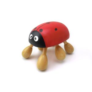 wooden  ladybug shaped head massager / body massager- foot roller