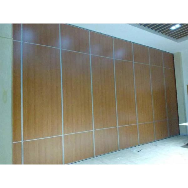 Banquet Hall Decoration Plywood Room Divider / Operable Sliding Partition Walls