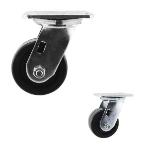 China Hard 100mm Diameter High Temperature Caster Wheels With Roller Bearing on sale