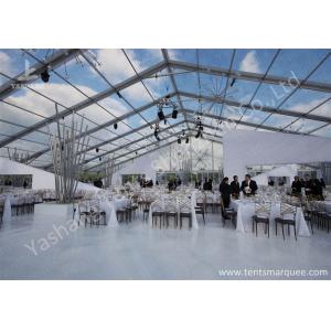 Outdoor Transparent PVC Cover Luxury Wedding Tents Wind Resistant