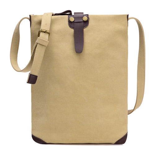 Canvas shoulder bag in blue black dark green color customize bag promoation