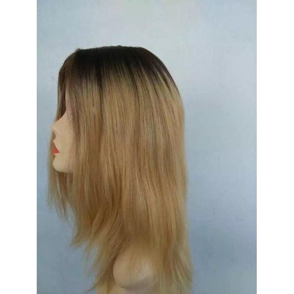 10 Inches 5A Brazilian Human Hair Kosher Wig Dark Root ,Brazilian Human Hair Wig