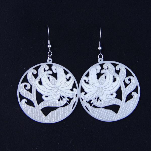 Buy Fashion High Quality Ladies Women Girls Stainless Steel Earrings LEF127 at wholesale prices