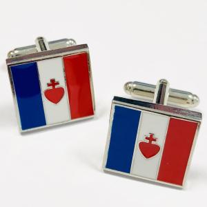 Novelty Enamel Cufflinks Custom Size Plating Gold Soft Enamel Hard Enamel