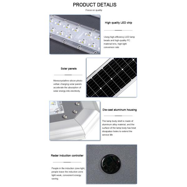 120LM/W Solar Flood Lights LED Street Lamp Multi Power 80W 90W 100W