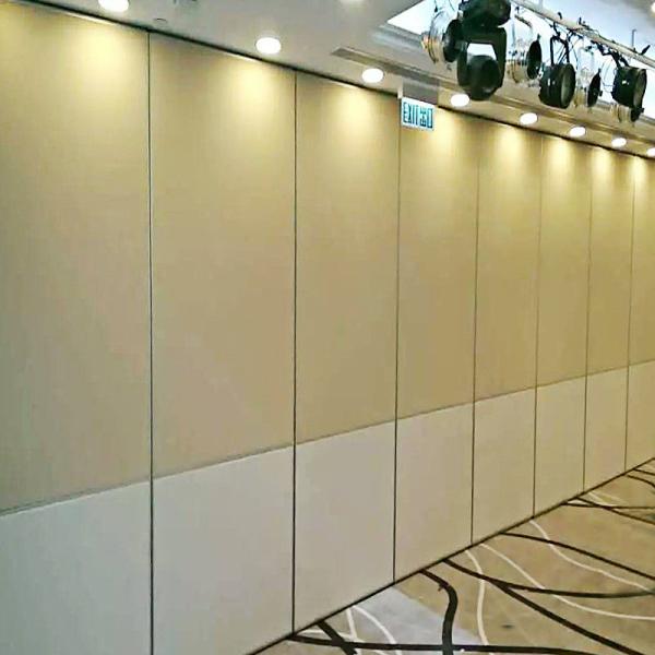 India Acoustic Office Villa Sliding Door Partition Wall With Fabric Melamine