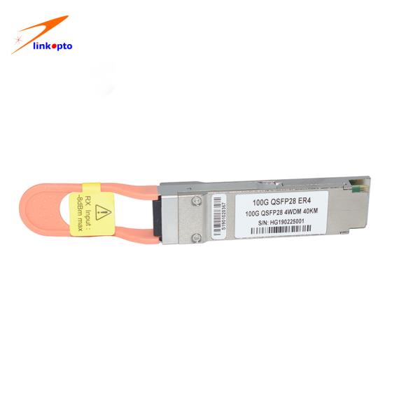 Buy 112GBASE-OTU4 100G QSFP28 Transceiver 40km For Telecom 5G at wholesale prices