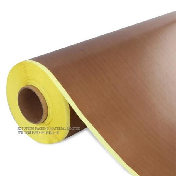 High Tensile Strength Single Sided Brown PTFE Tape , 25mm Heat Proof Adhesive Tape