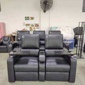 Luxury Commercial Movie Theater Seats Leather Automatic Recliner Chairs