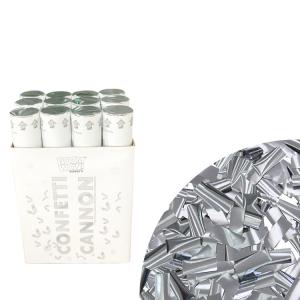 Quality Eco Friendly 12pack Silver Slip Party 12 Inch Confetti Cannon for sale