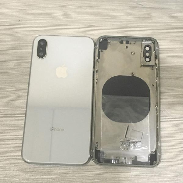 Iphone X rear glass panel and edge bezel, repair rear glass panel for Iphone X, Iphone X repair rear glass panel