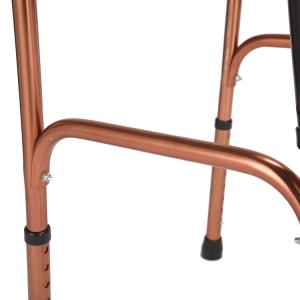 Golden Aluminum Rollator Walker Medical Rehabilitation Equipment