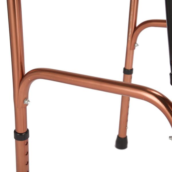 Golden Aluminum Rollator Walker Medical Rehabilitation Equipment