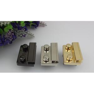 Handbag hardware suppliers wholesale light gold metal push lock