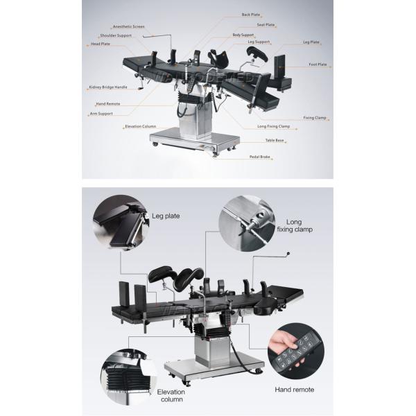 X-Ray Orthopedic Surgical Table Stainless Steel Electric Hydraulic Operating Table