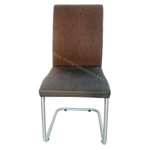 Fabric Upholstered Stainless Dining Chair Livingroom Chair Leisure Chair
